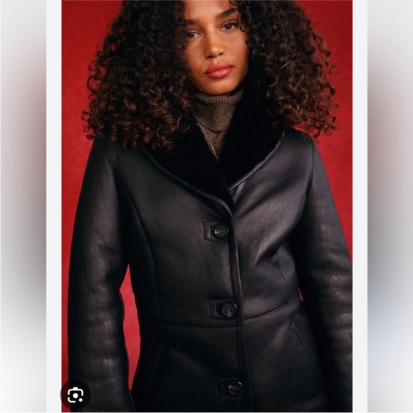 Rouje Jackets & Blazers - Rouje Black Leather Jacket Salome